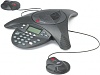SoundStation2 EX Polycom конференц-телефон аналоговый 2200-16200-122 расширяемый с LCD экраном 